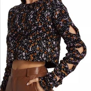 Sea Ceres crochet cutout sweater